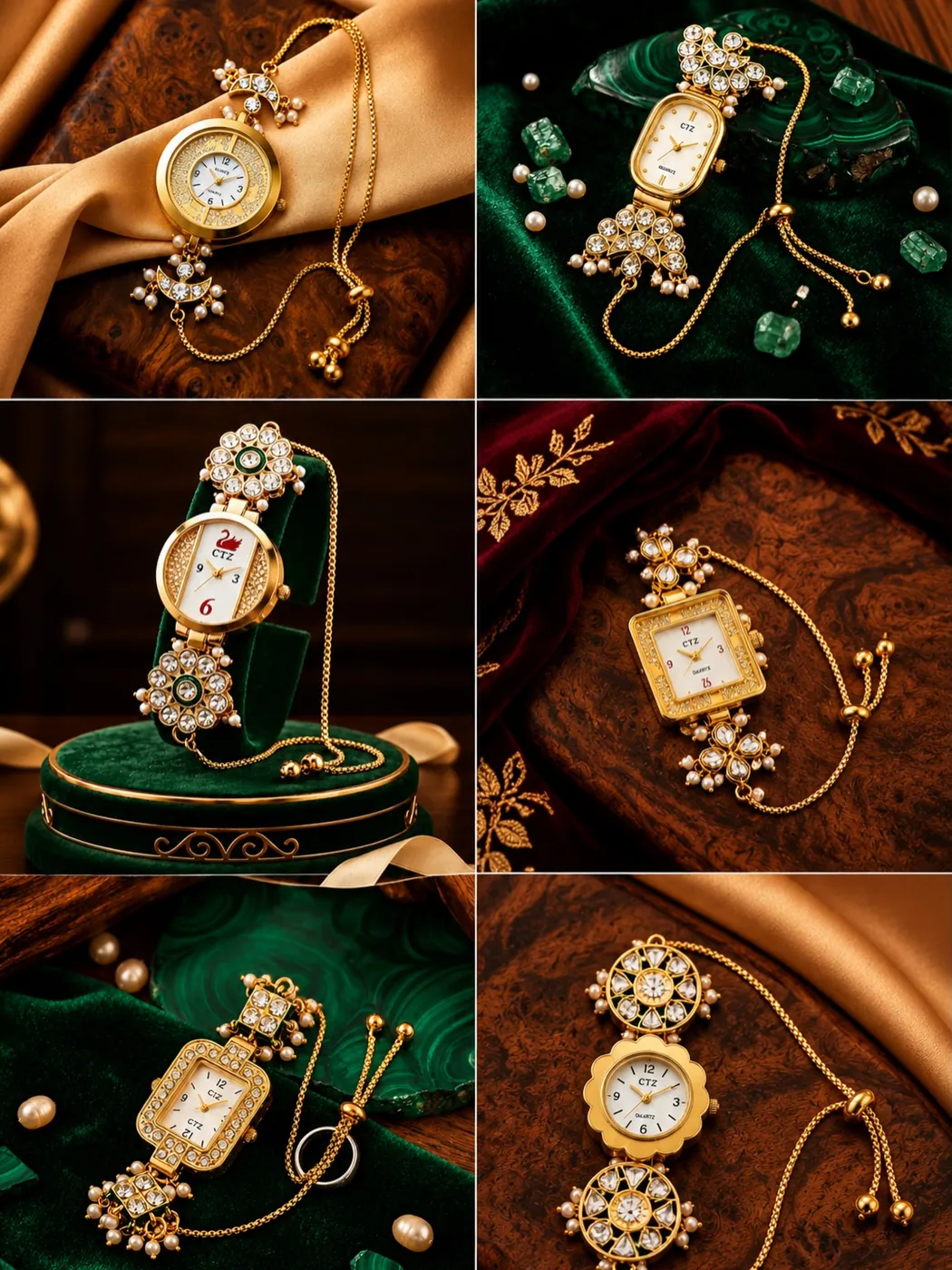 Kundan Bracelet Watches