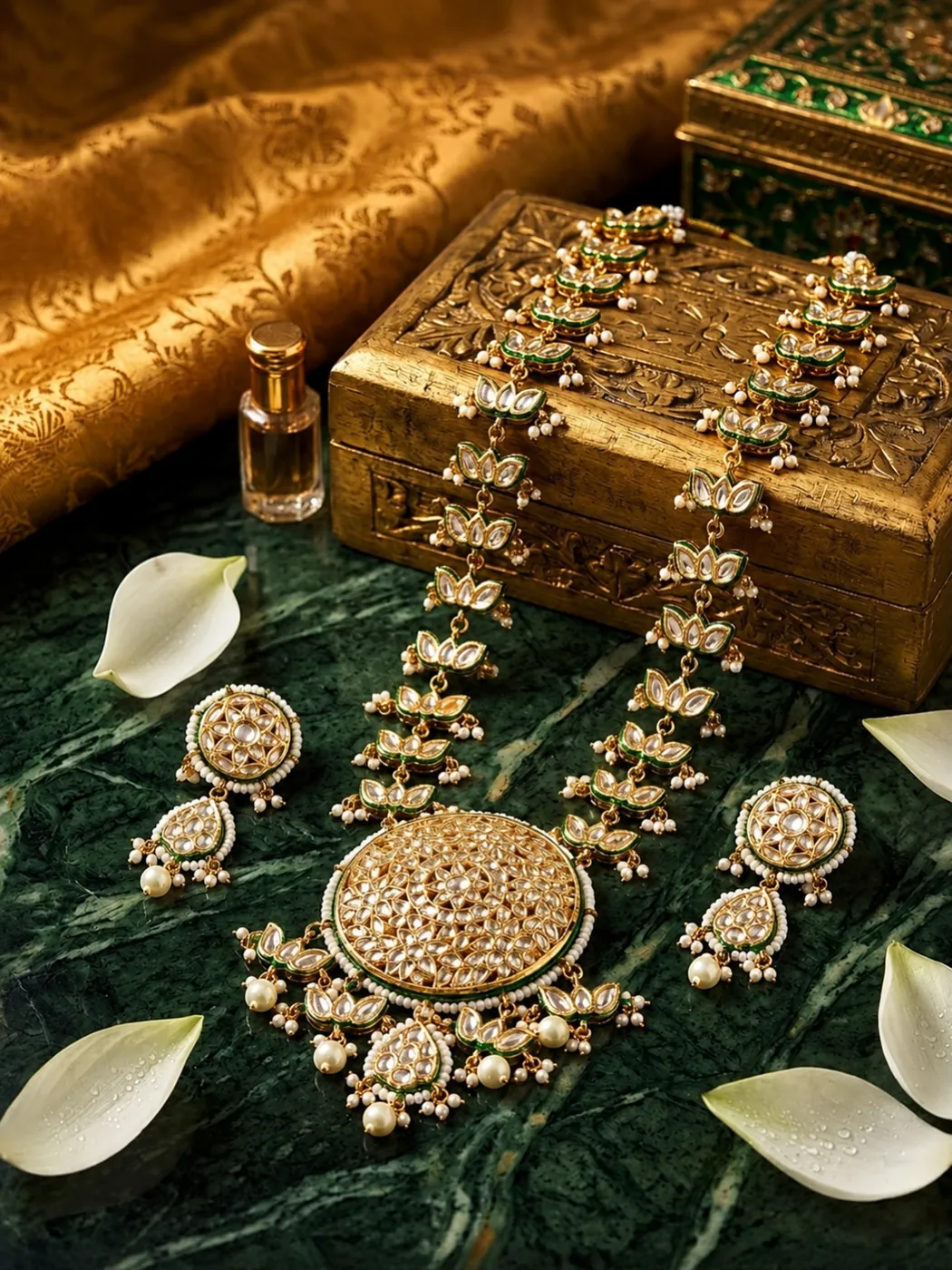 Kundan Long Haar Set